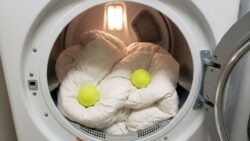 Why you should always put two clean tennis balls in the dryer with your bulky down comforter